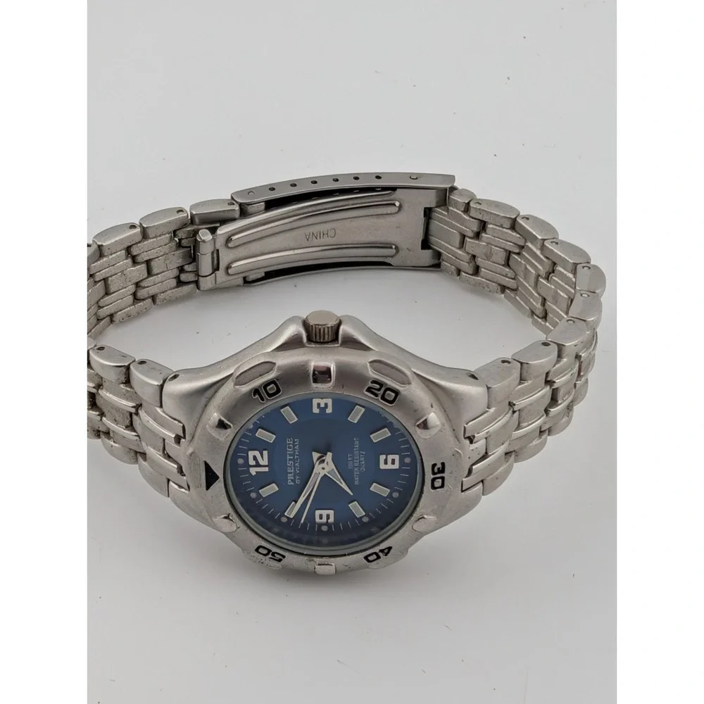 Prestige by Waltham Watch Women 29mm Case Blue Dial Silver 7